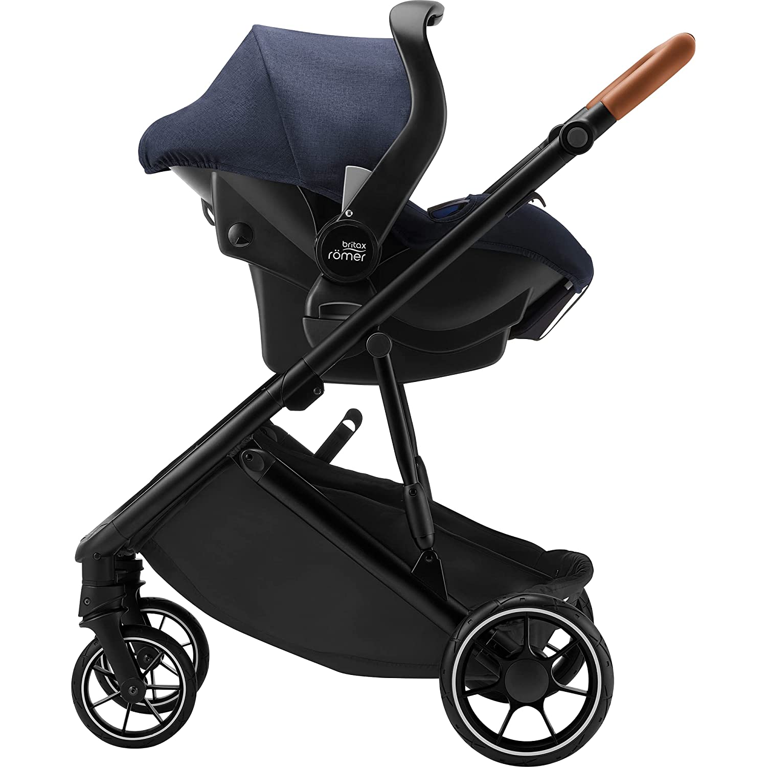Britax Romer Primo Baby Seat Compatible with Primo Base, from Birth to 12/15 Months (13 kg) Group 0+, Navy Ink