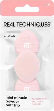 Brush set Mini Miracle Powder Puff Trio, 3 pcs