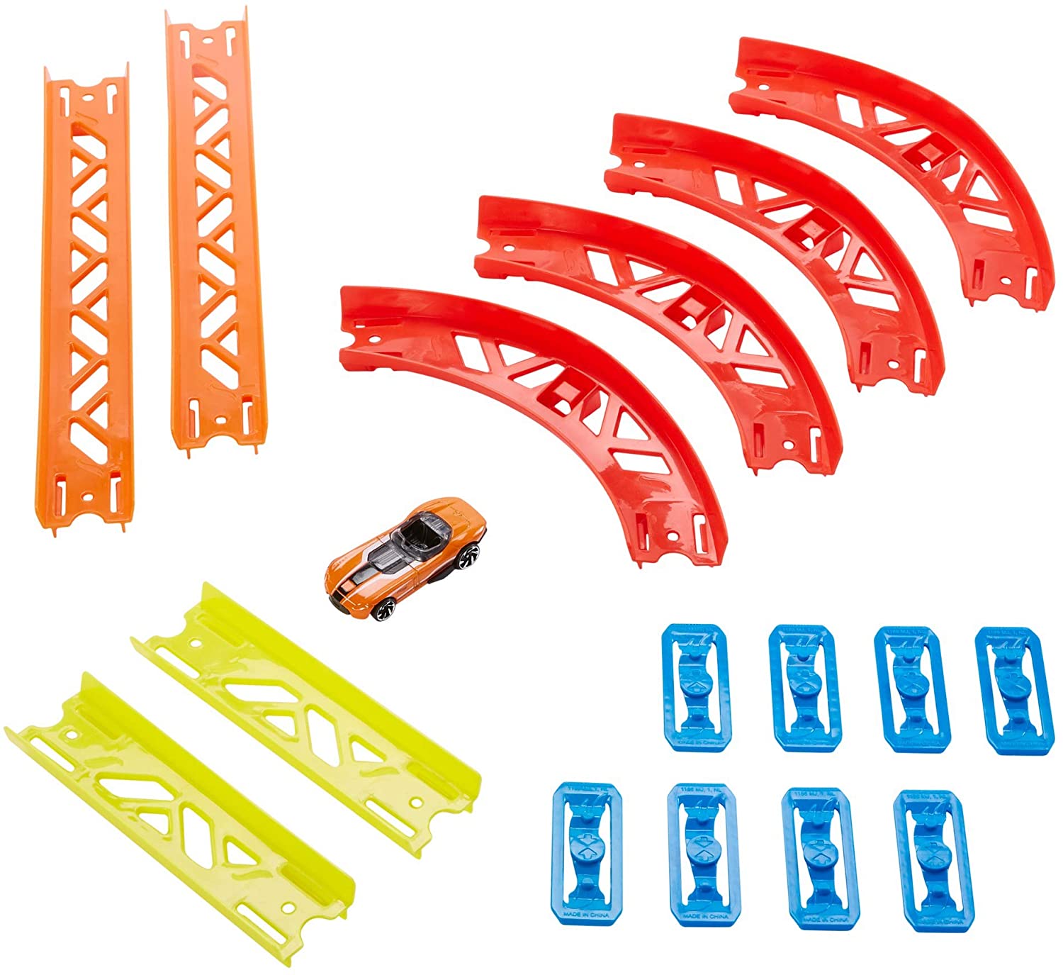 Hot Wheels Glc88 Track Builder Versatile Curve Set Accessories Premium Curv