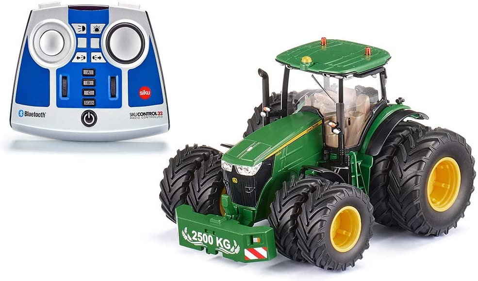 Siku 6736 John Deere 7290R Tractor With Remote Control Module Green Metal/P