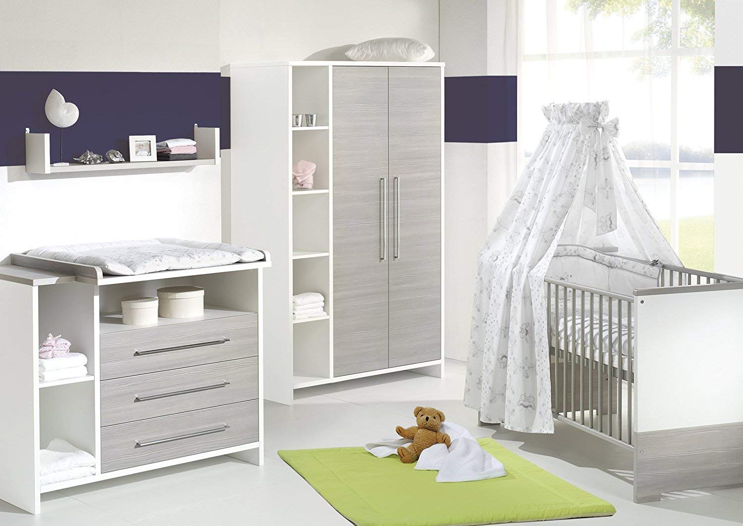 Schardt Eco Stripe Changing Unit with Changing Table