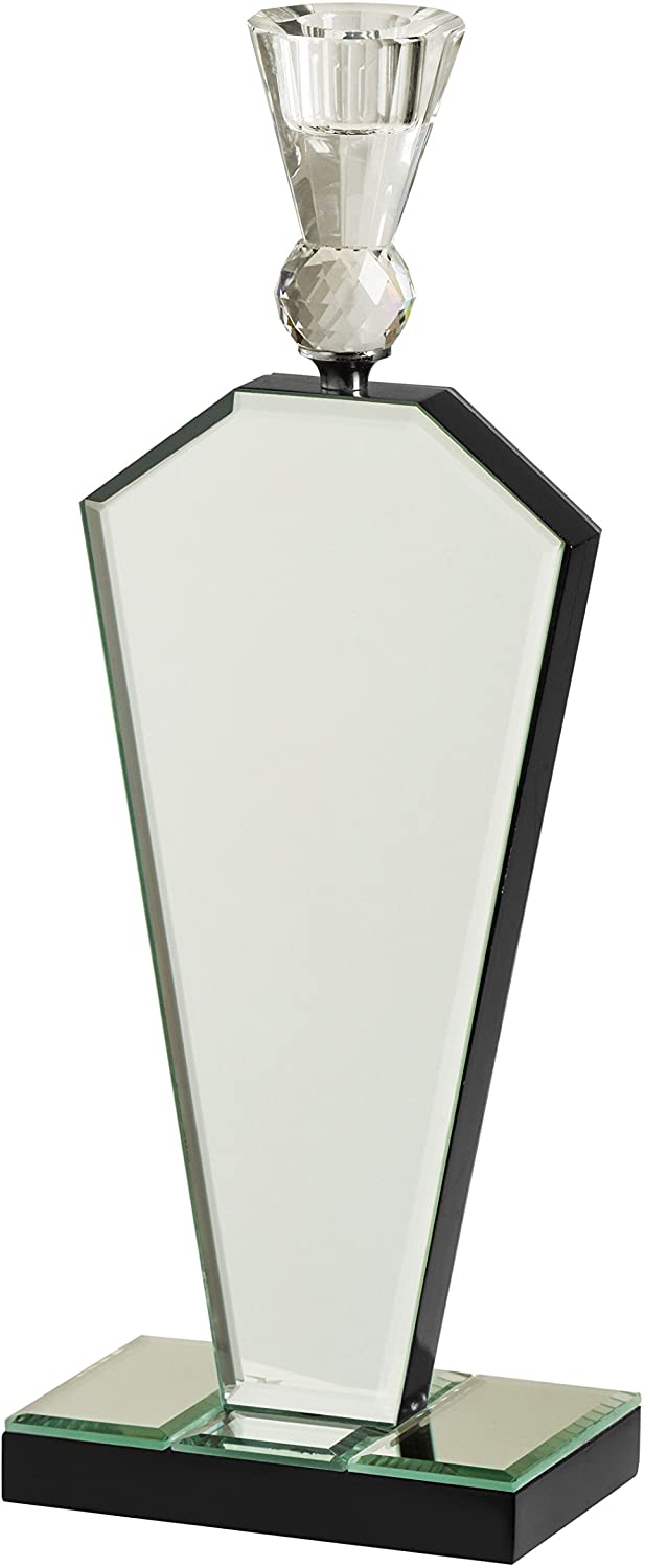 Premier Housewares Mirrored Tapered Candle Holder _ P