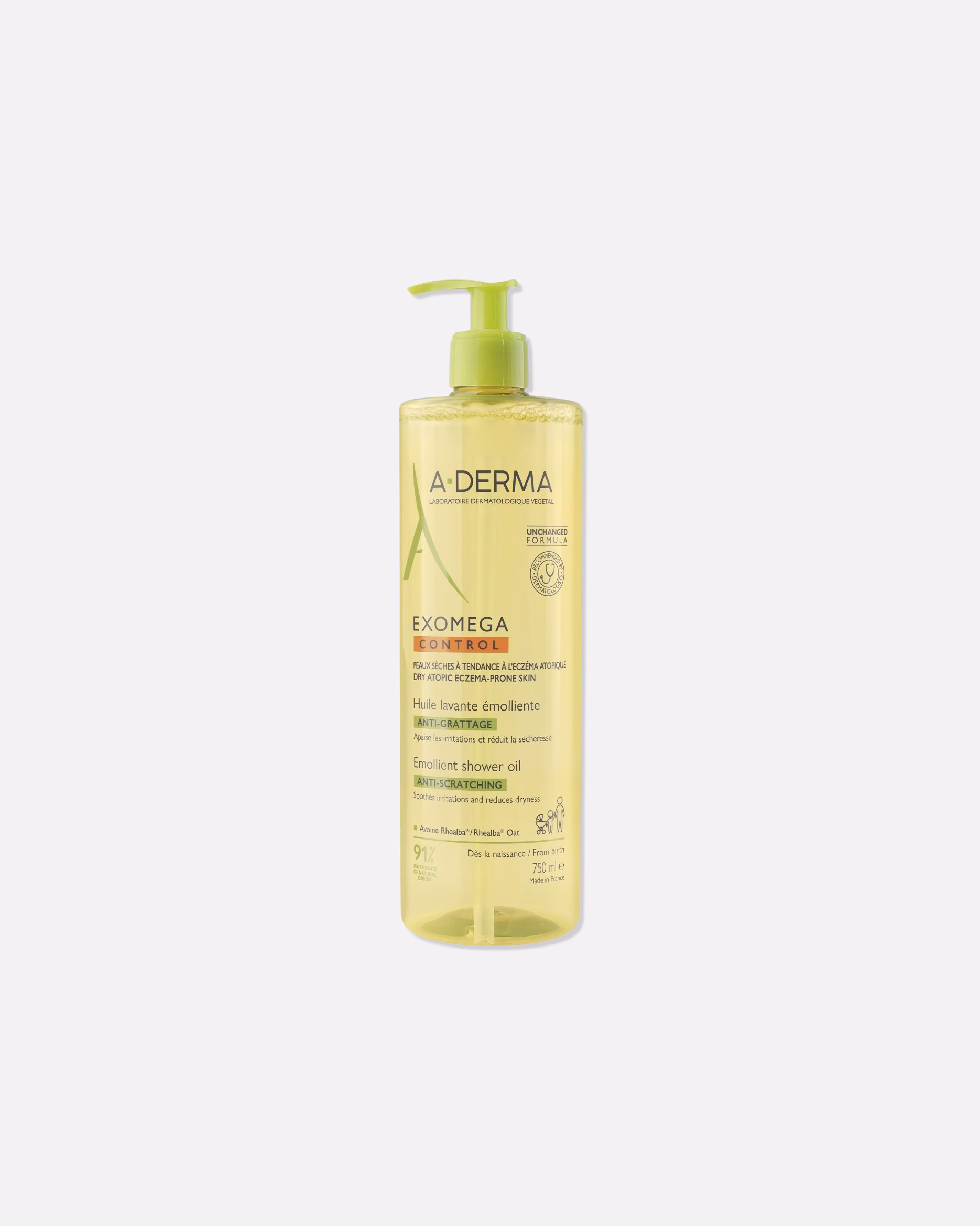 A-DERMA shower oil softening washing oil anti-scratch