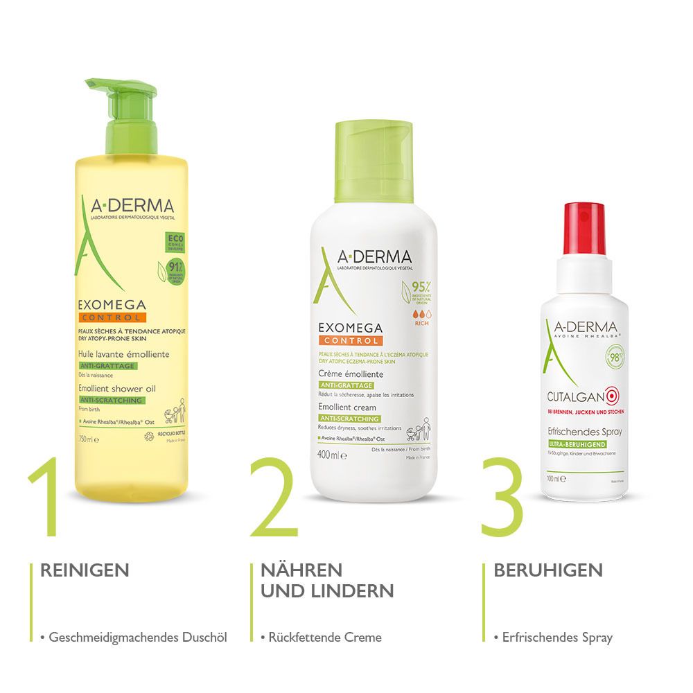 A-DERMA EXOMEGA Control Cream Sterile Cosmetics