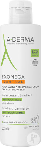 A-Derma Exomega Control Foaming Cleansing Gel Bottle 500ml