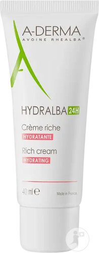 A-Derma Hydralba 24h Rich Moisturizing Cream Tube 40ml