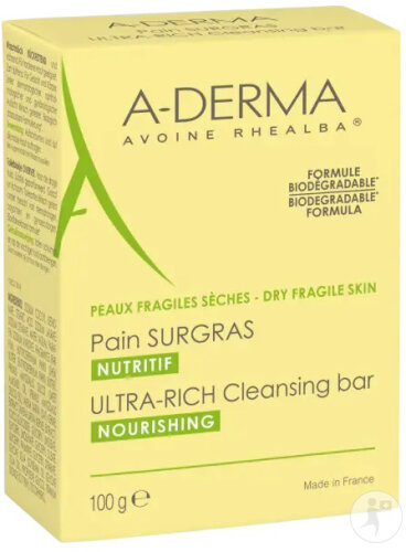A-Derma Indispensables Dermatological Soothing Bread With Rhealba Oats 100g