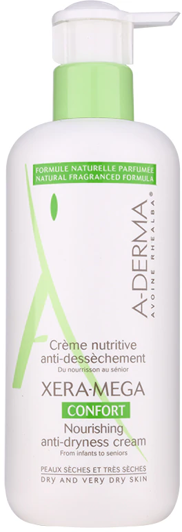 A-Derma Xera-Mega Confort nourishing cream for face & body for dry and very dry skin