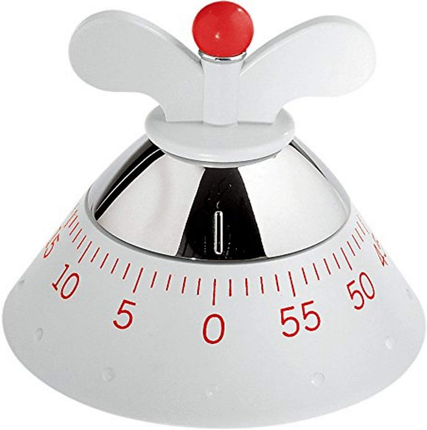 Alessi Kitchen Timer, Kitchen Timer made of thermoplastic resin, white