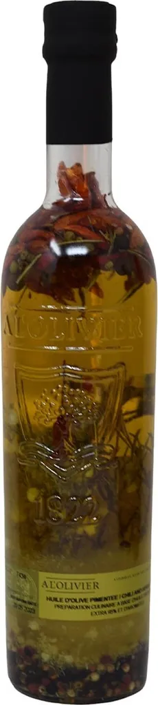 A LOlivier Piment d'Espelette: Spicy Olive Oil with Chili – Engraved Bottle, 500 ml