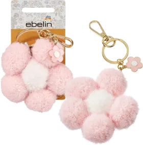 ebelin key ring fur flower pink, 1 pc