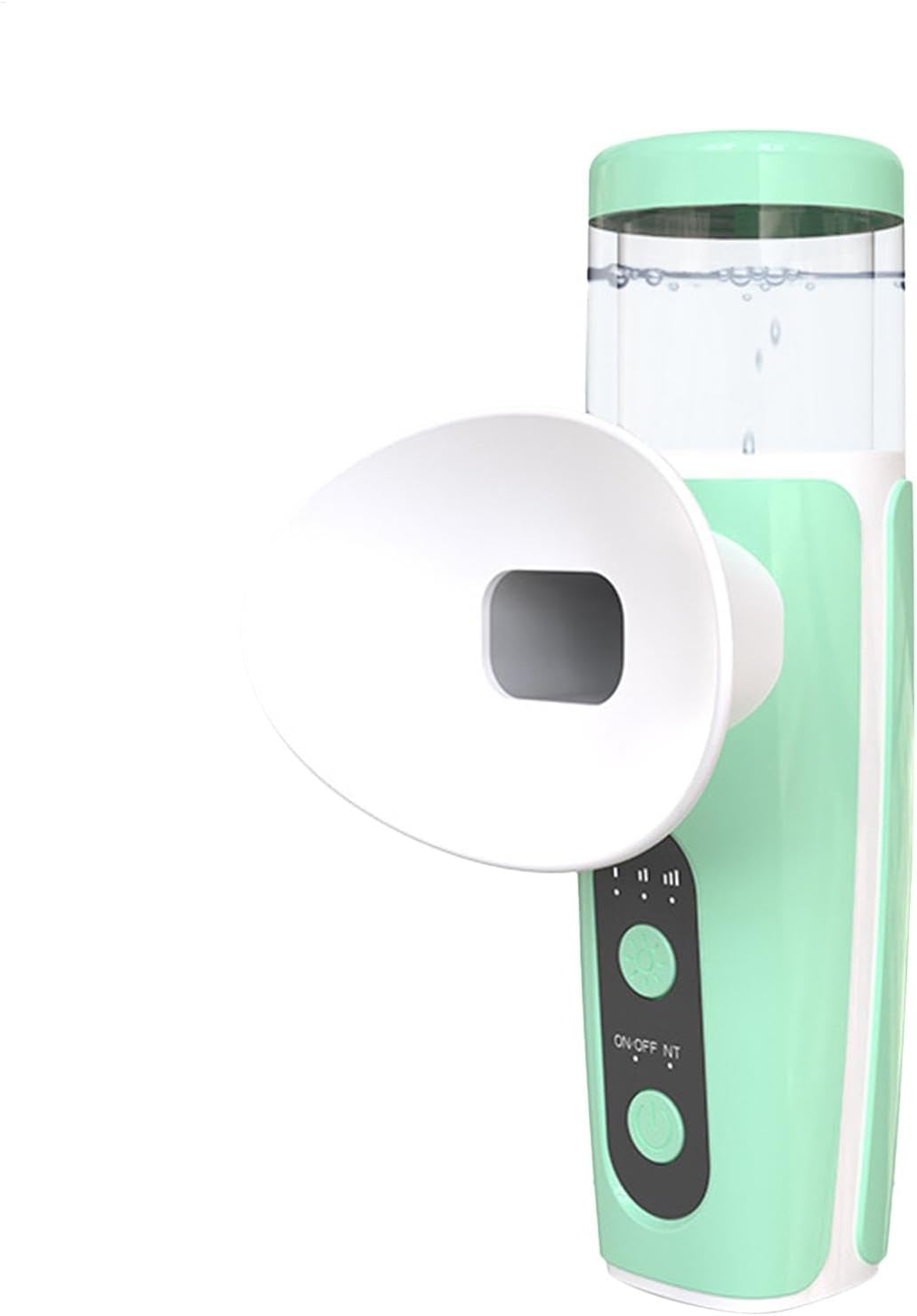 Eye Steam Device, Nano Eye Humidifier, Dry Relief Sprayer, Rechargeable Battery, Easy to Use, 6.2 x 6.9 x 12.4 cm, White, Green, for Moisture and Soothing