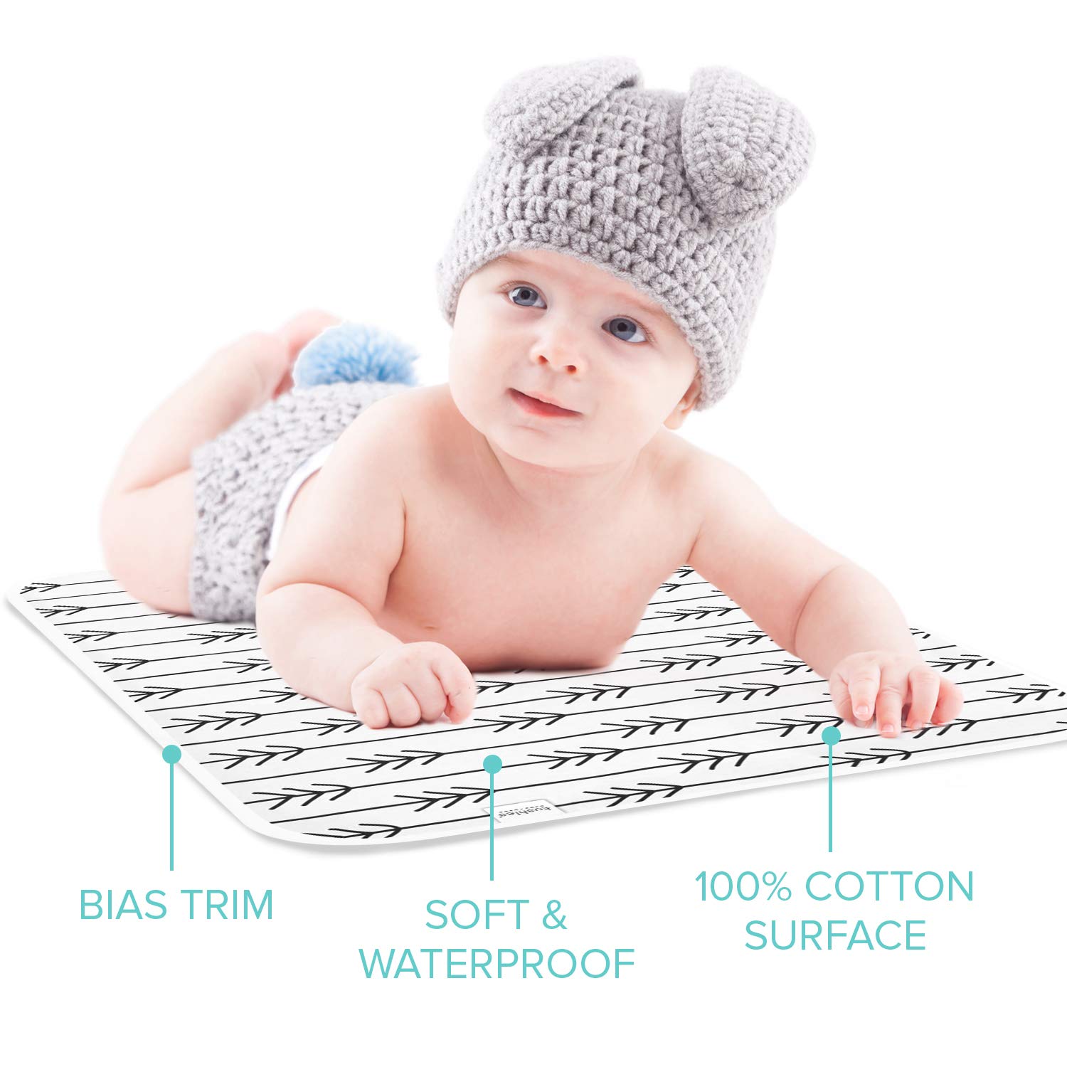 Baby Changing Mat Waterproof Multi-Purpose Kushies