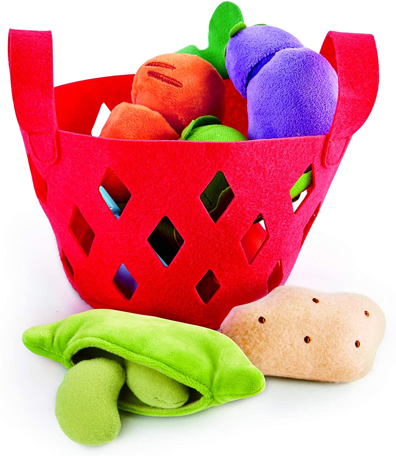 Hape E3167 Vegetable Basket Accessory For Childrens Kitchens And Merchant 