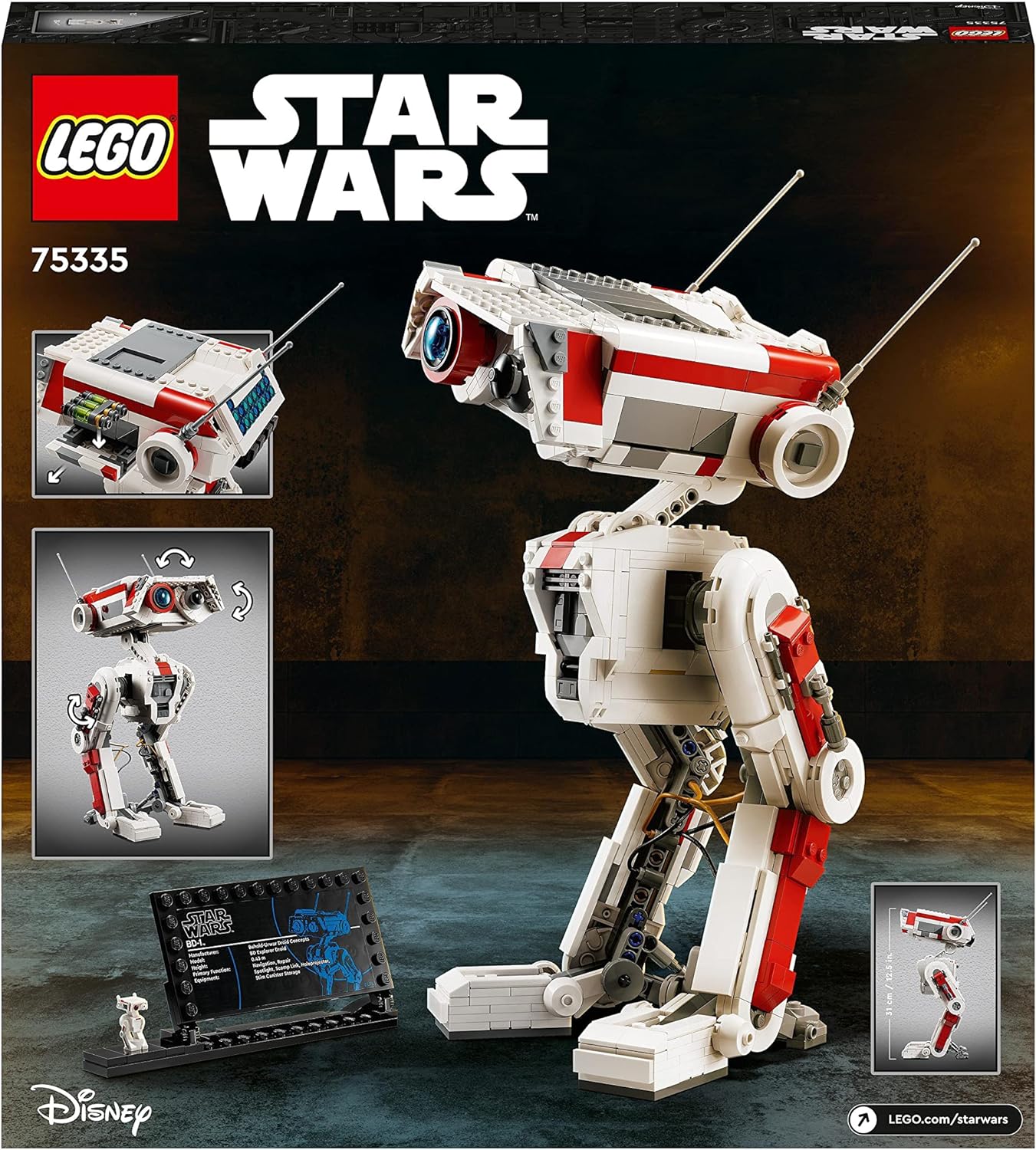 LEGO 75335 Star Wars BD-1 Model Kit, Movable Droid Figure, Room Decoration, Birthday Gift Idea for Boys & Girls, Teenagers from the Video Game Jedi: Fallen Order