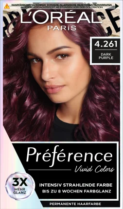 L\'Oréal Paris Préférence Haarfarbe Vivid Colors Dark Purple 4.261, 1 St