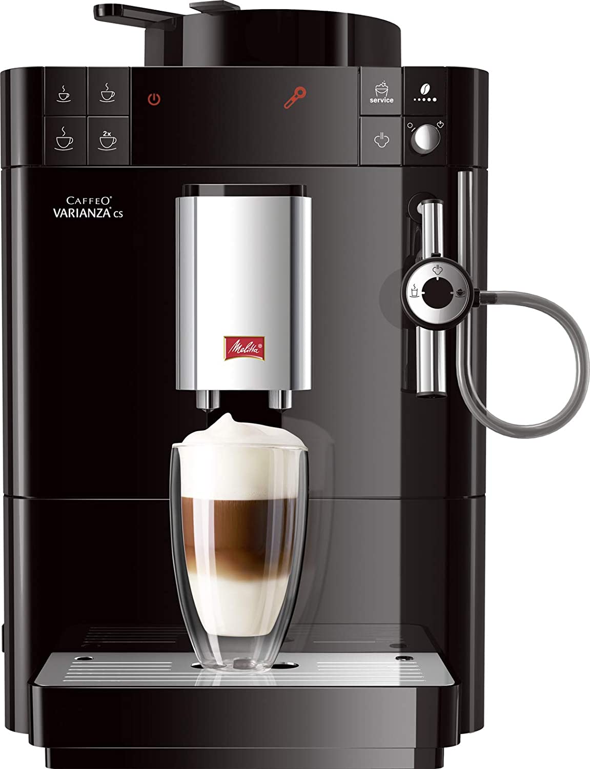 Melitta Premium Coffee Machine Caffeo VARIANZA CS Cappuccinatore Black F55/