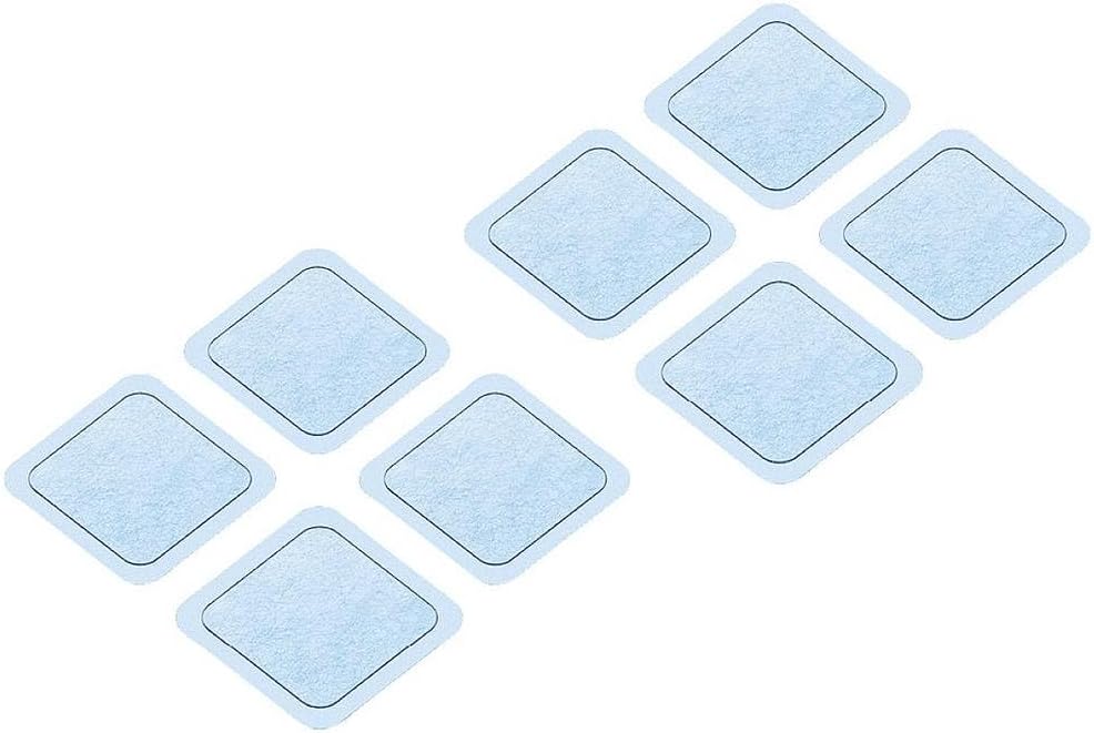 Beurer EM 59/89 Heat Electrode Replacement Kit with 8 Self-Adhesive Gel Pads for Use with EM 59/EM 89 Heat Digital TENS/EMS Device, Size: 45 x 45 mm