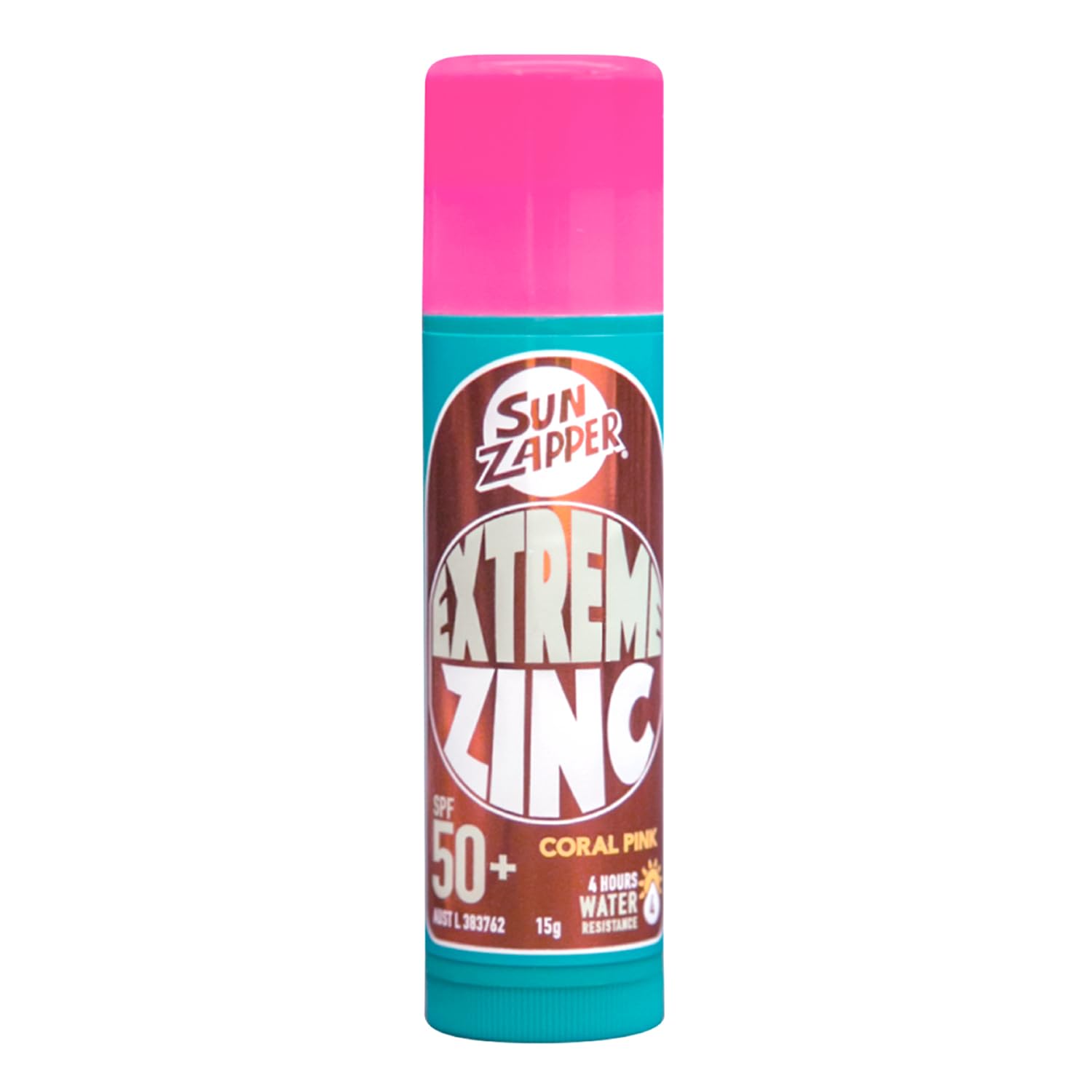 Sun Zapper Zinc Stick - Pink Color Sun Protection SPF 50+ Australian Sun Cream