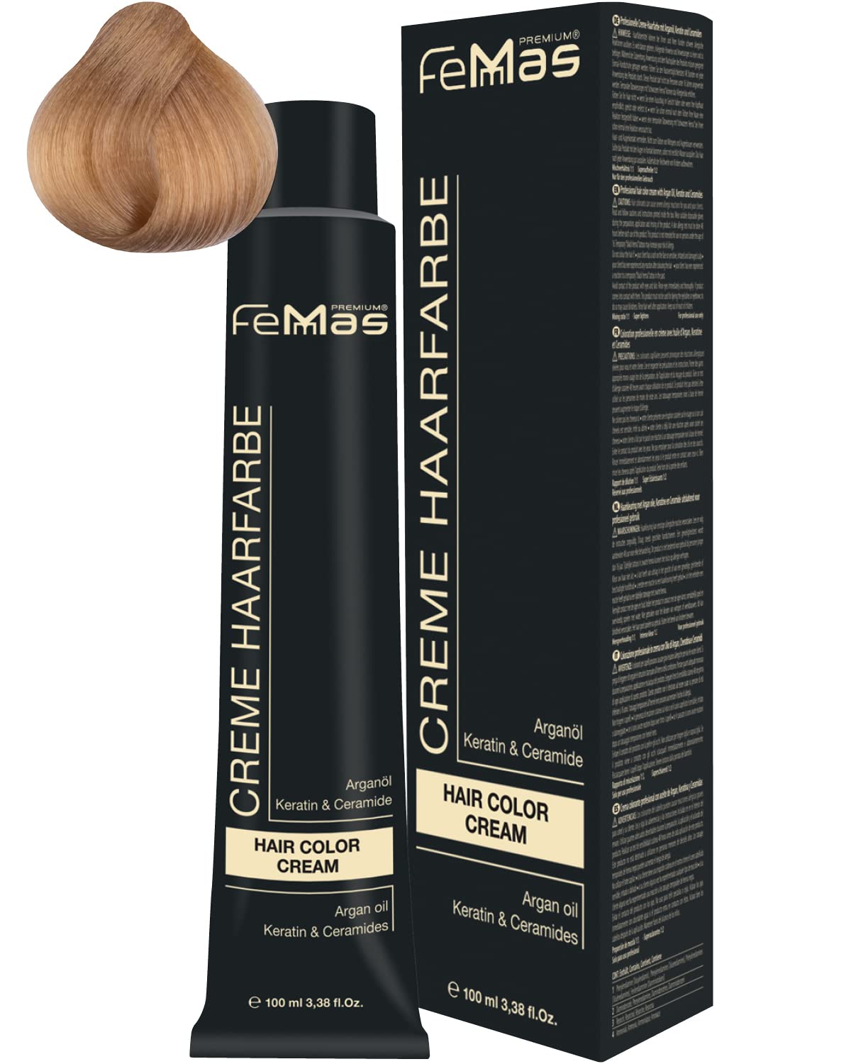 Femmas Hair Colour Cream 100 ml Hair Colour with Argan Oil, Keratin & Ceramide (Light Blonde Chocolate 10.99), 10.99 ‎light