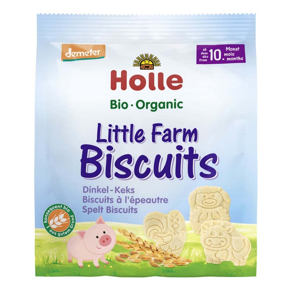 Holle Babyfood Little Farm Biscuits, Dinkel, 100g