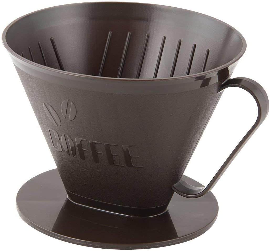 Fackelmann Filter Container No. 4, Filter Holder, Coffee Filter for up to 4 Cups, Hand Filter (Colour: Brown), Quantity: 1 Piece