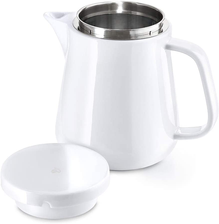 Tchibo Coffee Maker, Stainless Steel Permanent Filter, Dishwasher Safe, Ceramic, White