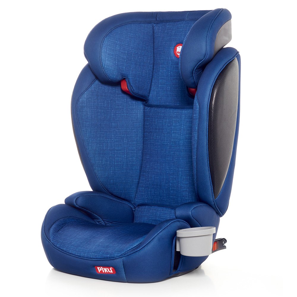Piku Kliku Fix – Car Child Seat Group 2/3 (15 – 36 kg) for Age 3 – 12 Years with System Fix, Blue)