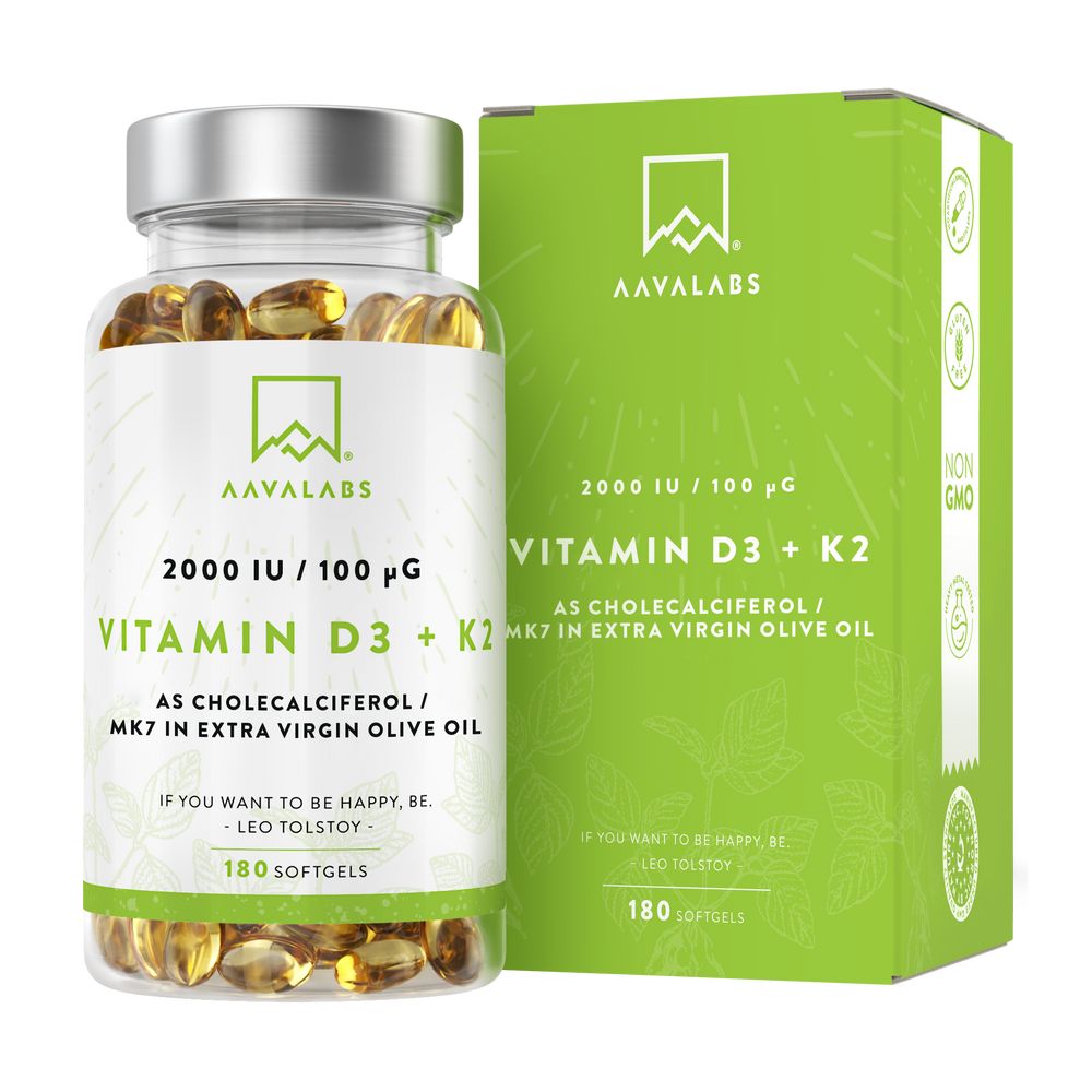 Aavalabs Vitamin D3 + K2