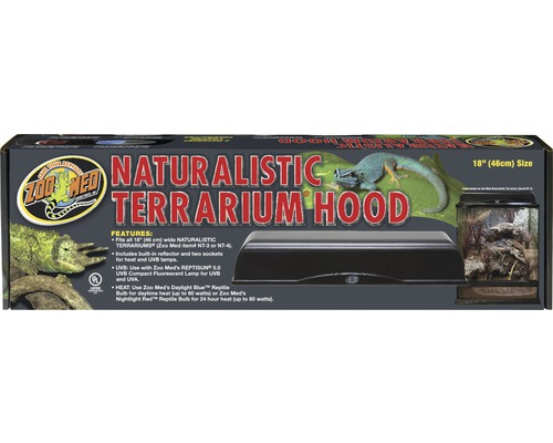 Cover Zoo Med Naturalistic Terrarium Hood 46 cm black