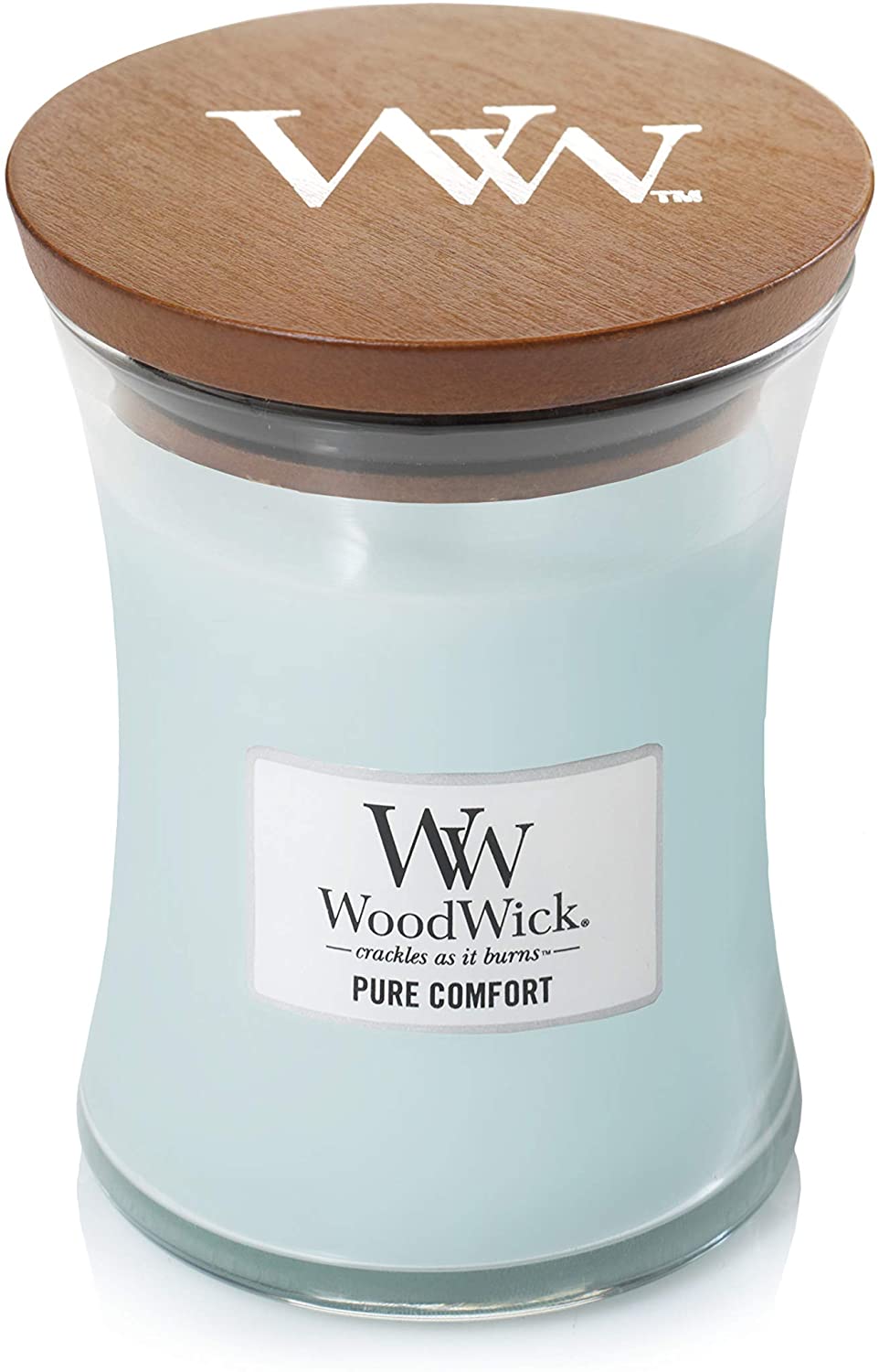 Medium Woodwick Scented Candle In Hourglass, At The Beach