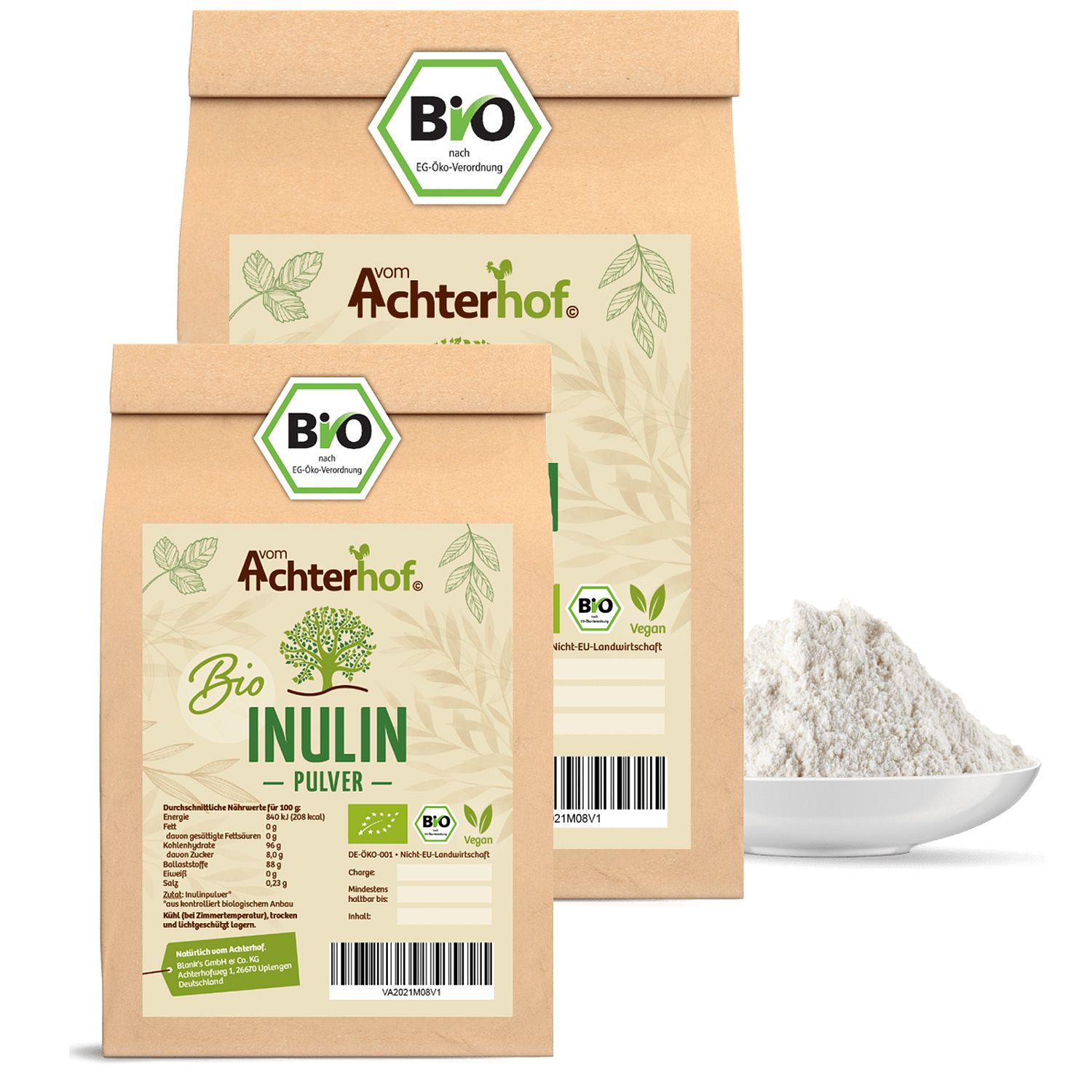 Achterhof organic inulin powder