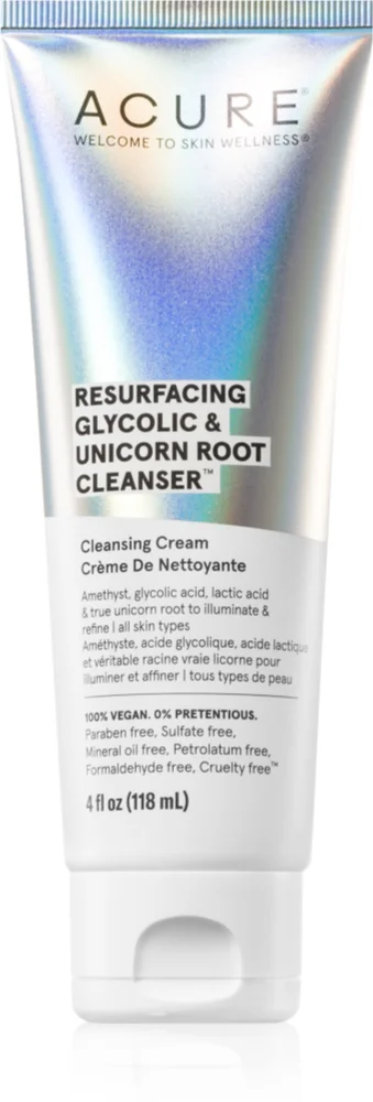 ACURE Resurfacing Glycolic & Unicorn Root Facial Cleansing Cream