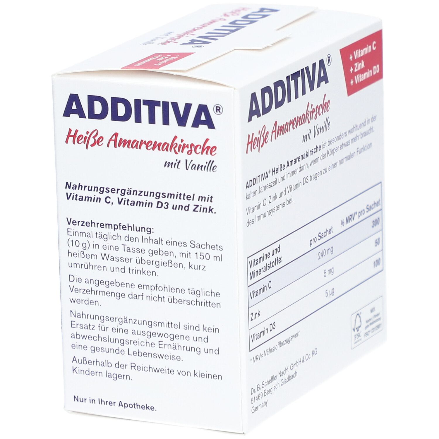 ADDITIVA® hot drinks Hot Amarena cherry with vanilla