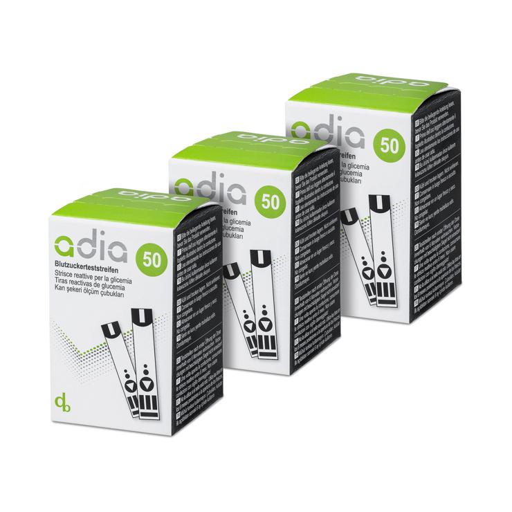 adia blood sugar test strips, 150 pieces, blood sugar self-monitoring for diabetes