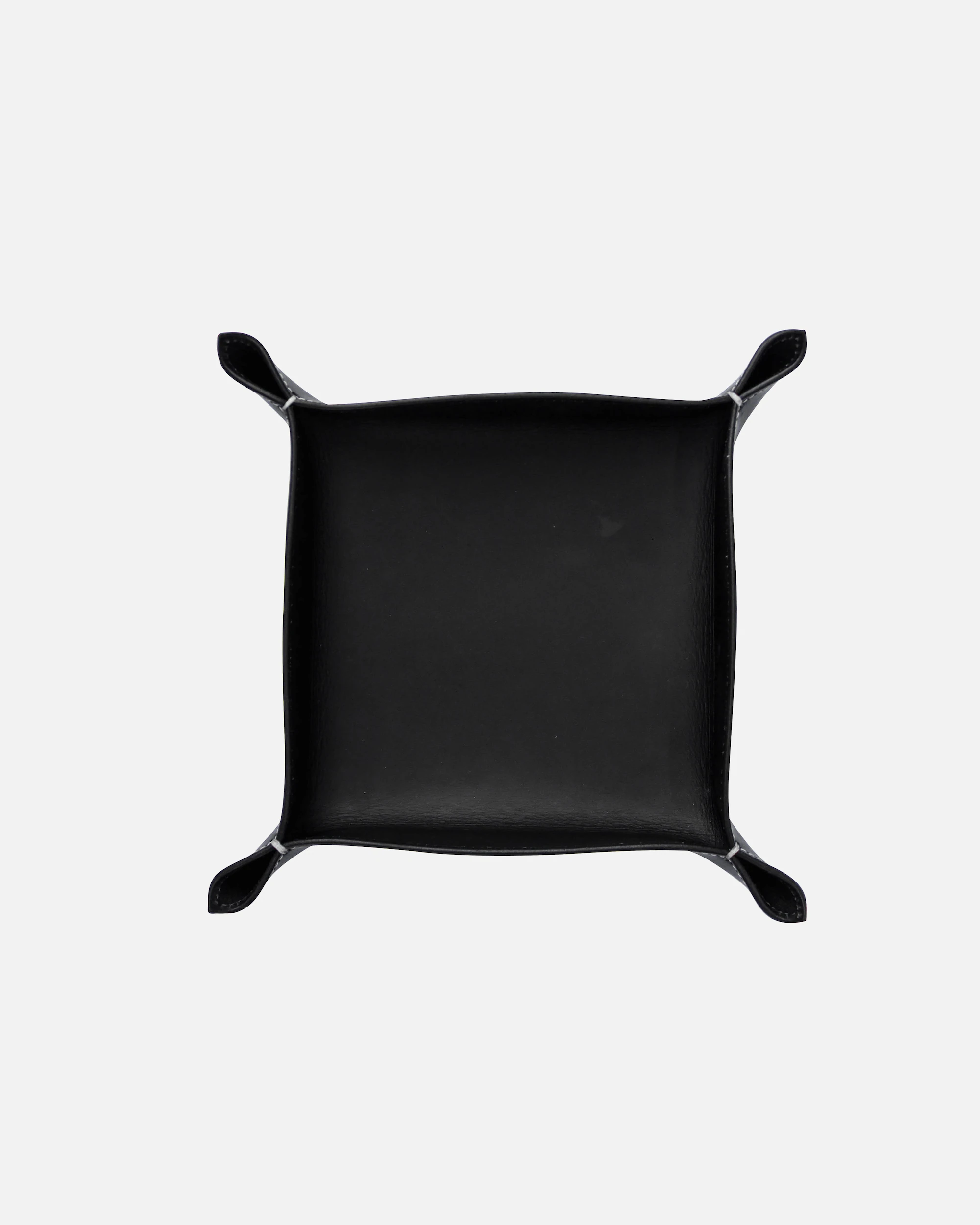 adorist. Leather bowl pocket empty Corium, black 20 x 20 cm