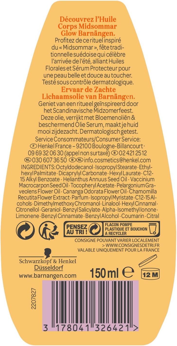 Barnangen Nordic Rituals Body Oil Midsummer Glow, 150 ml