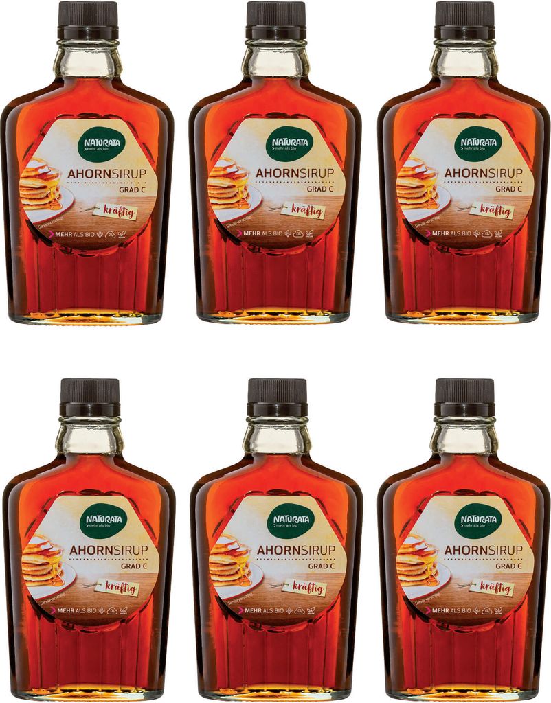 Ahornsirup Grad C, kräftig, 6 x 375 ml