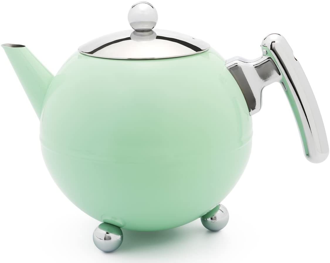 Bredemeijer Bella Ronde Teapot 1.2 L Mint Green Stainless Steel Green 24 cm