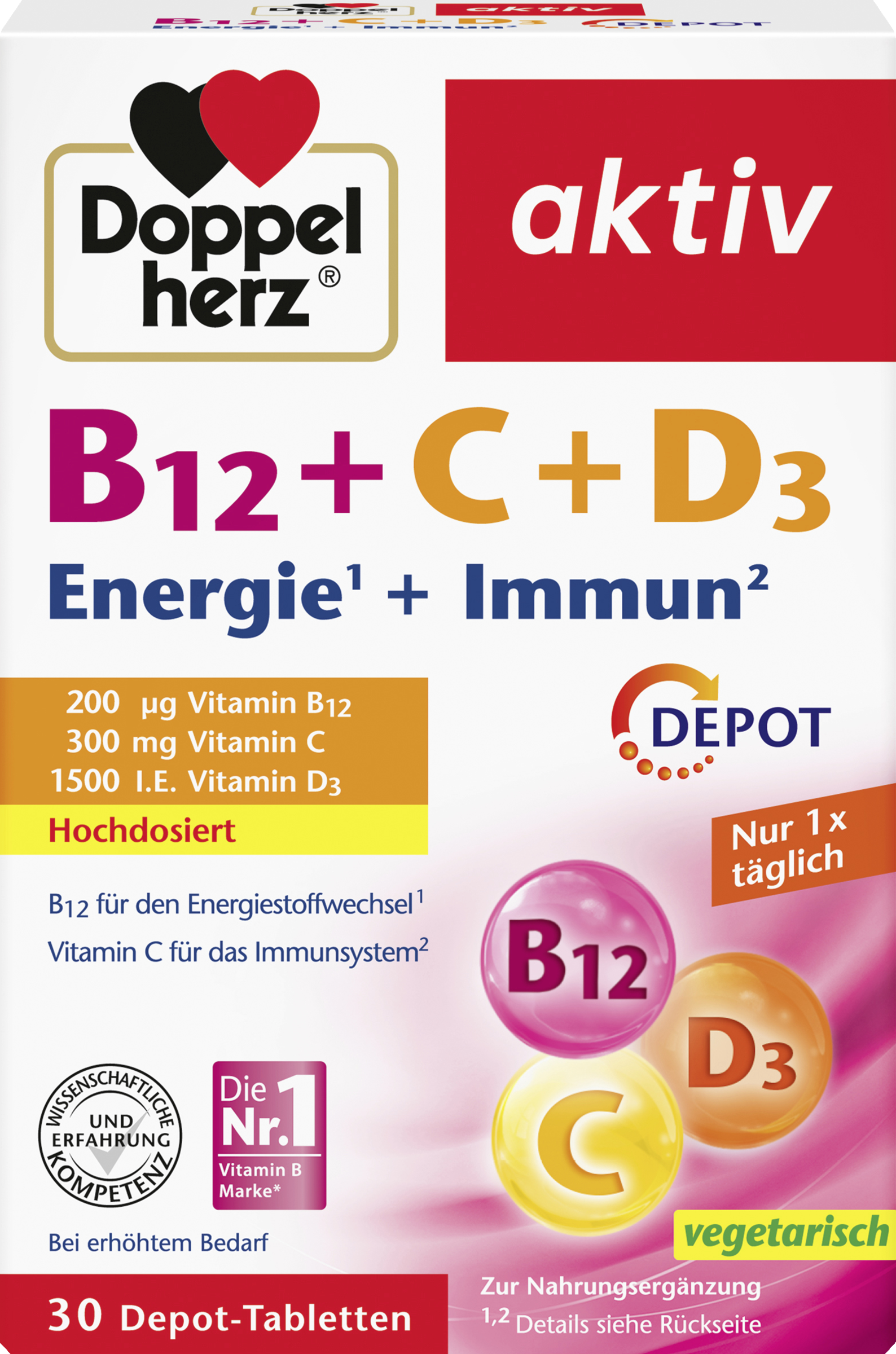 active B12 + C + D3 Energy + Immune Depot