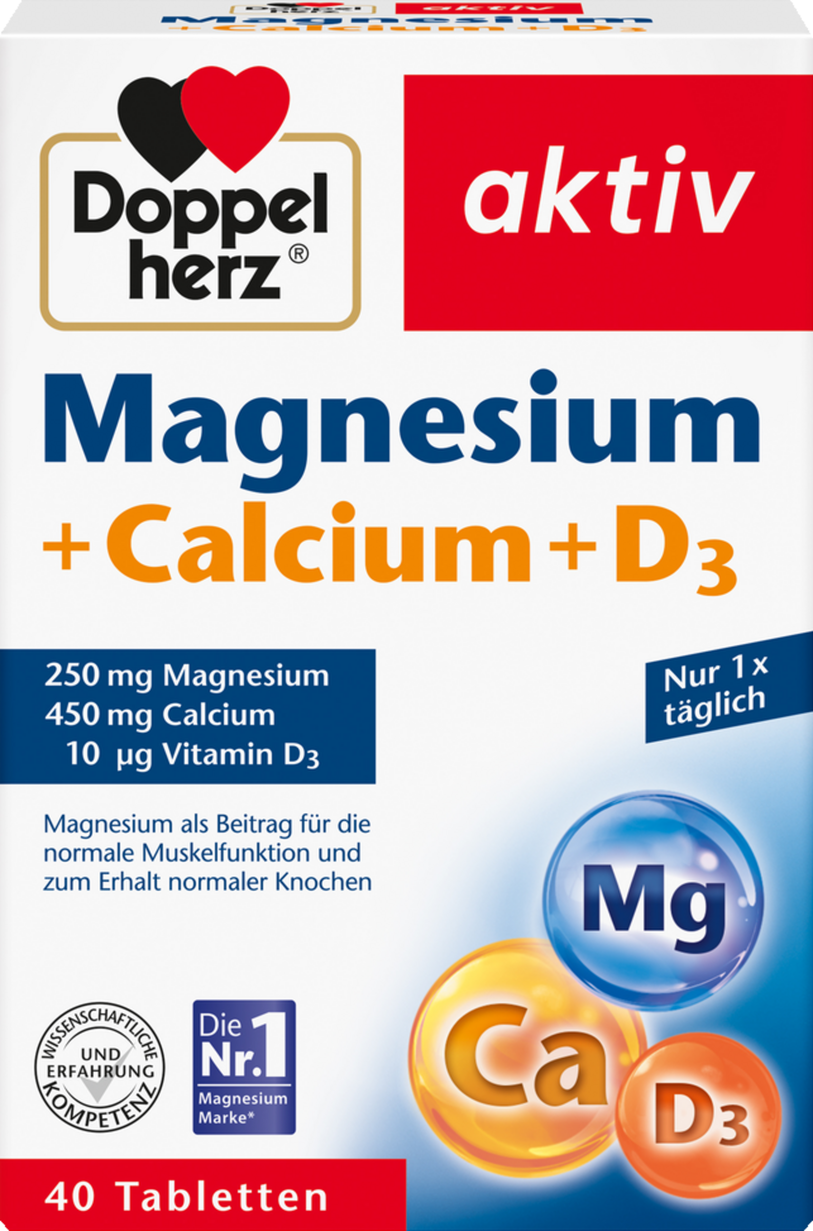 active magnesium + calcium + D3