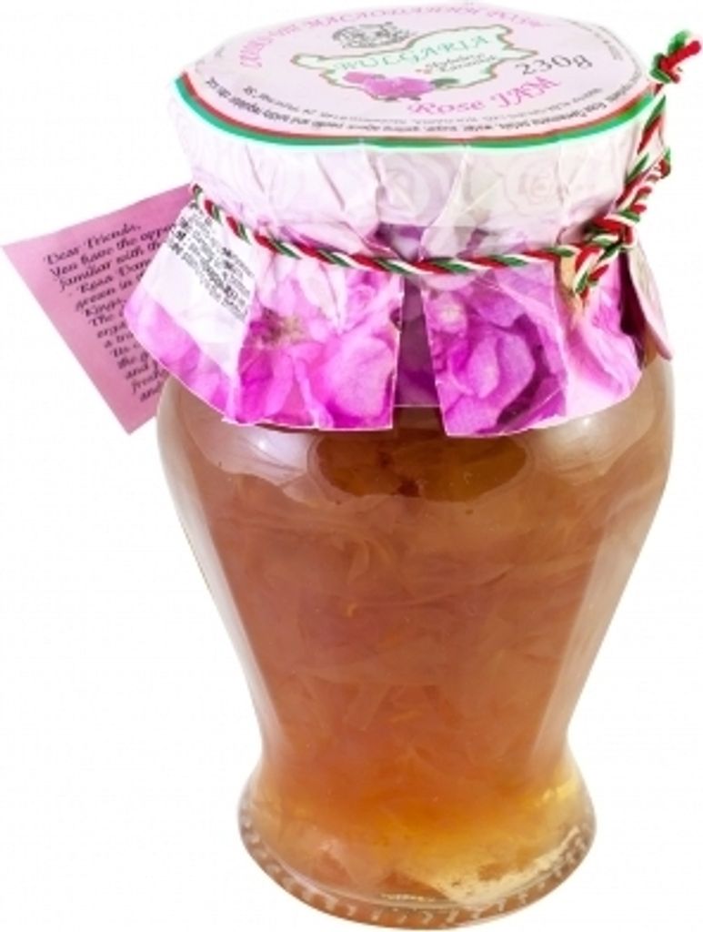 Alba Grup Delight Rosenkonfitüre mit Rosenblüten - eine traditionelle bulgarische Spezialität 230 gr.