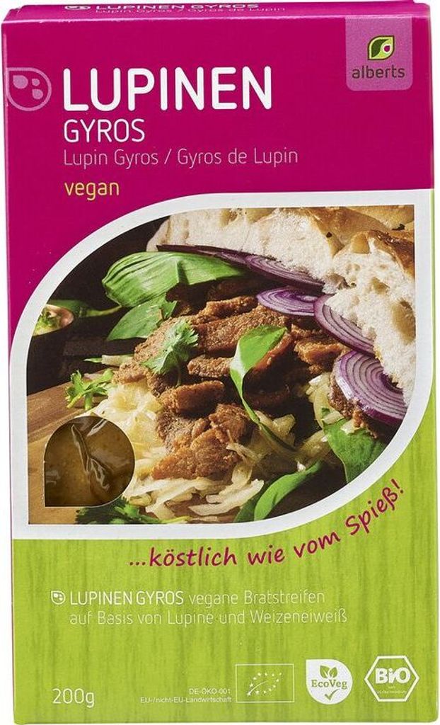 alberts Lupinen Gyros -- 200g x 6  - 6er Pack VPE