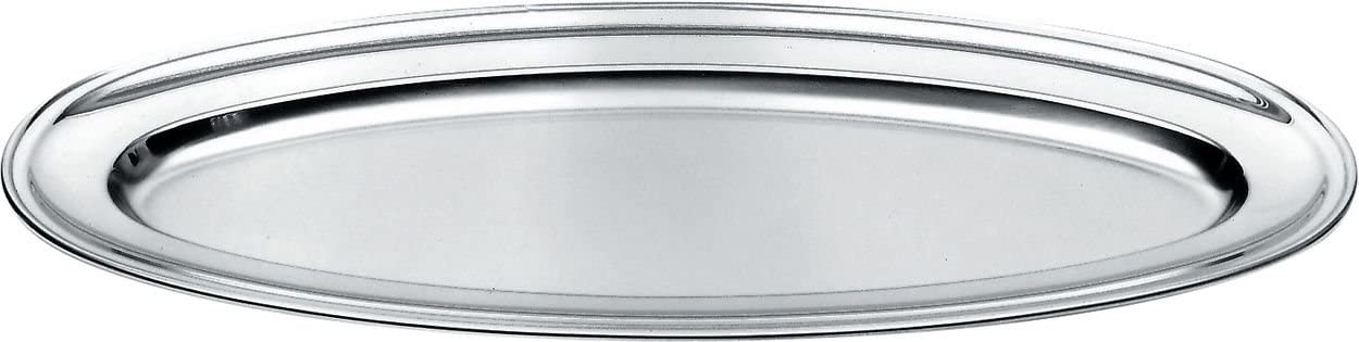 Alessi 114/60 60 cm Fish Plate, Stainless Steel, Silver