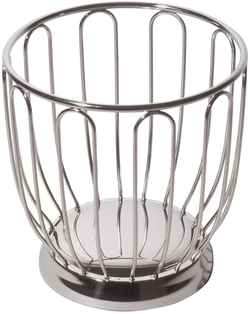 Alessi 370 Serving Basket for Serving Baskets (Round, Stainless Steel, Stainless Steel)