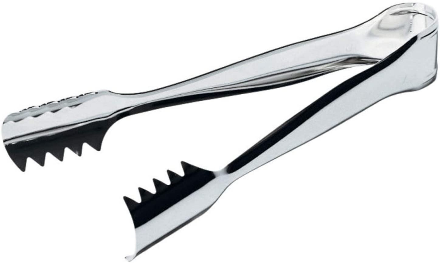 Alessi 505 Ice Tongs, Stainless Steel, Chrome