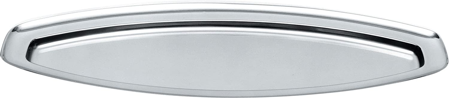 Alessi 70 cm Fish Plate in 18/10 Stainless Steel Mat with Mirror Polished Edge
