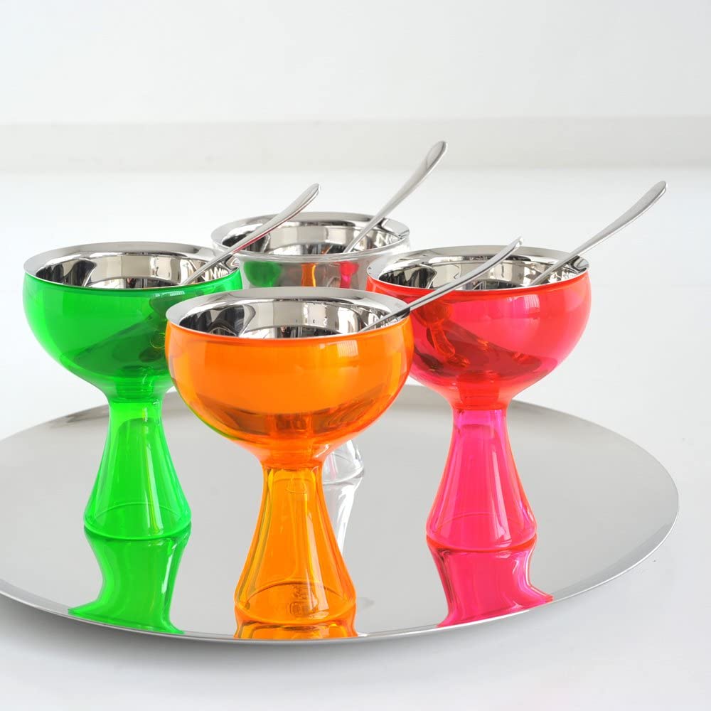 Alessi Big Love Ice Cream Bowl with Spoon, Ice by Alessi