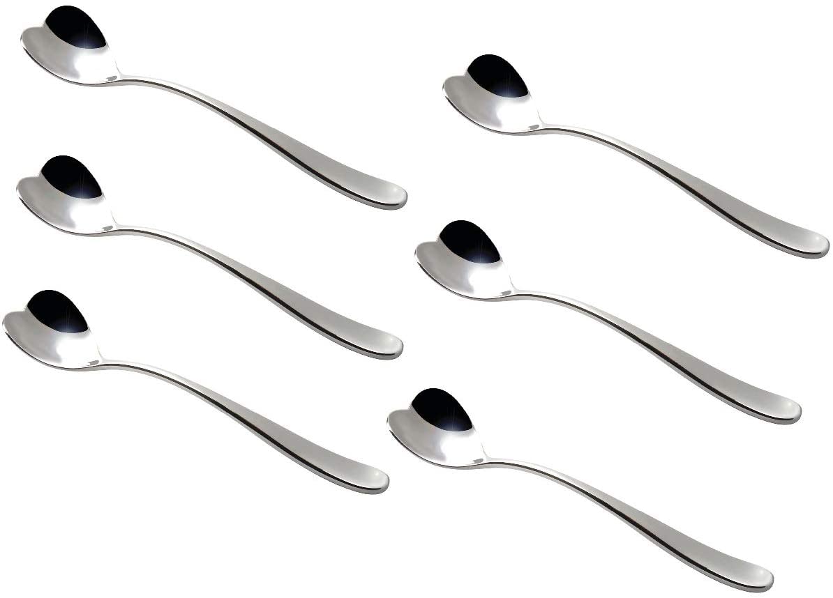 Alessi Ice Cream Spoons Big Love Silver Stainless Steel 18/10 Pack of 6