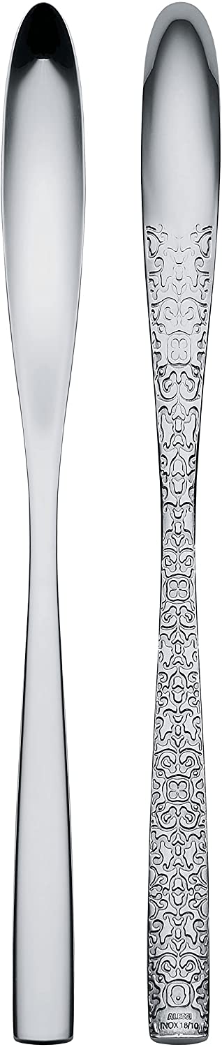Alessi \"Dressed\" Latte Macchiato Spoons, Set of 6, Silver